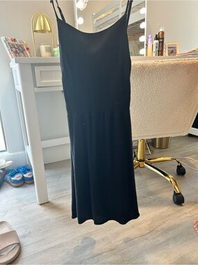 Classic Black Mini Slip Dress by